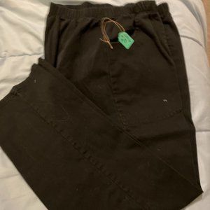 310 black denim elastic waist stretch jeans